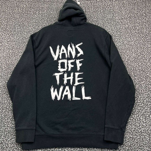 Vans Other - Vans Off The Wall Hoodie Men Medium Graphic Pullover Sweatshirt Long Sleeve